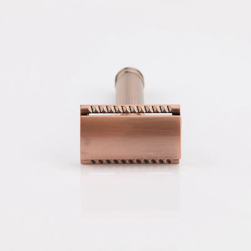Blade for Men Old-fashioned Bronze Metal Classic Safty Double-sided Manual Razor
