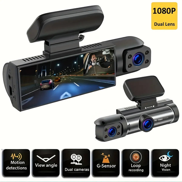 DualCam Pro 1080P Dash Cam