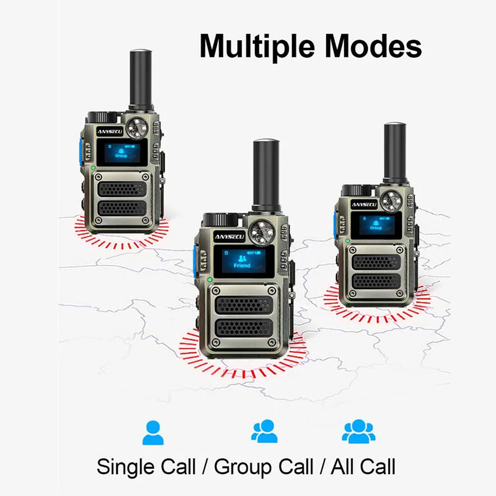 Anysecu C500 - Global 4G POC Walkie Talkie with GPS