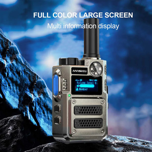 Anysecu C500 - Global 4G POC Walkie Talkie with GPS